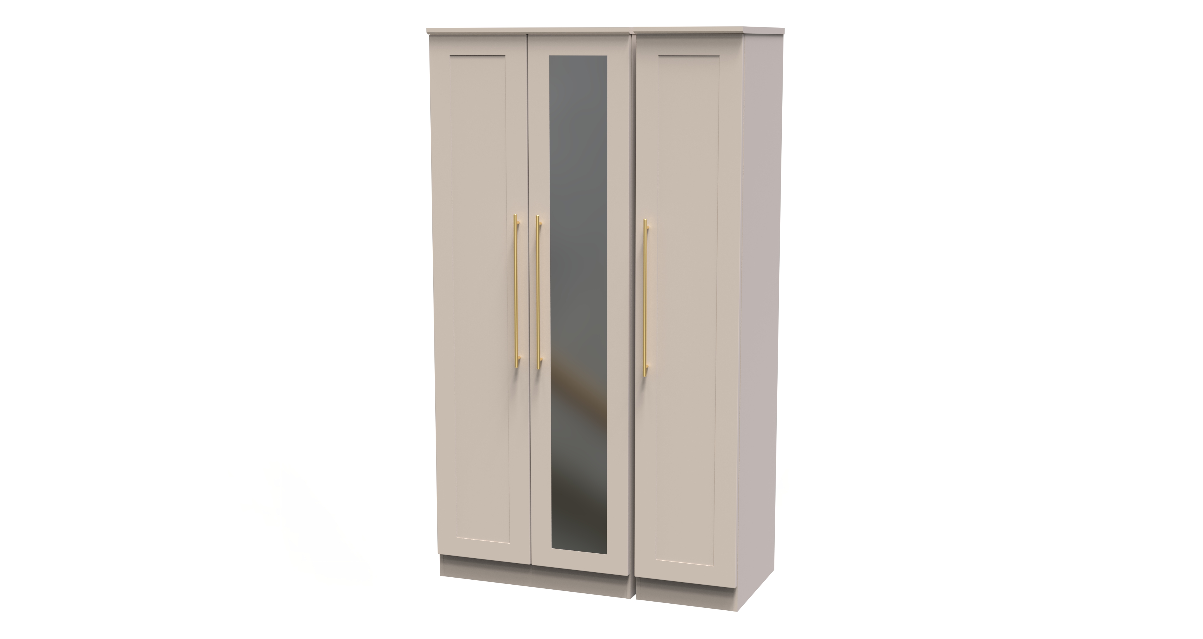 Tall Triple Mirror Robe | George Street Furnishers