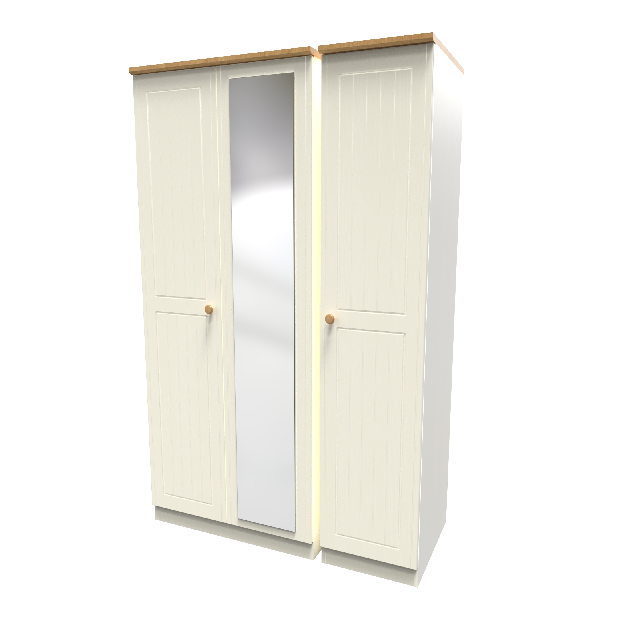 Triple Mirror Robe | George Street Furnishers