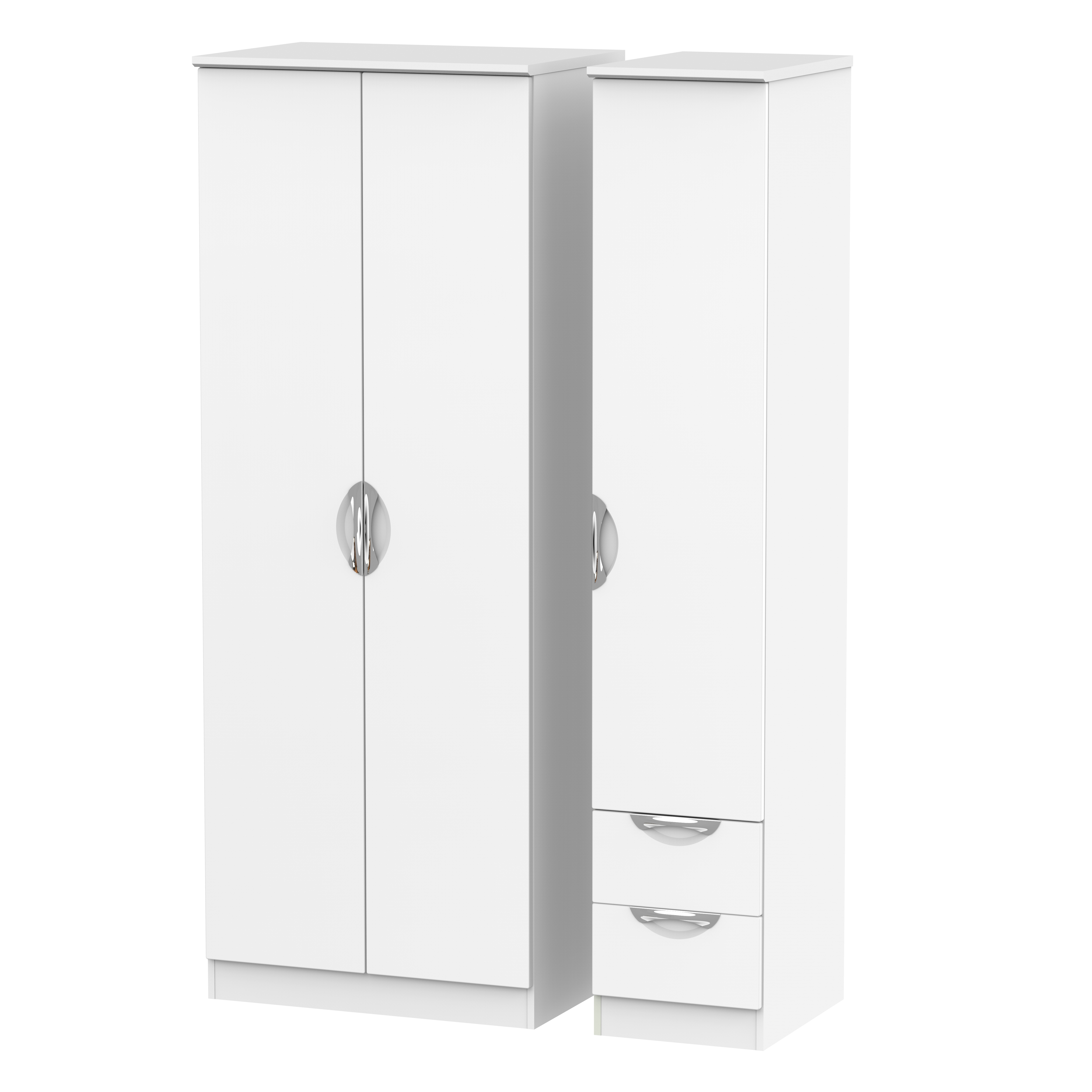 Tall Triple Plain + Drawer Robe The Bed Post